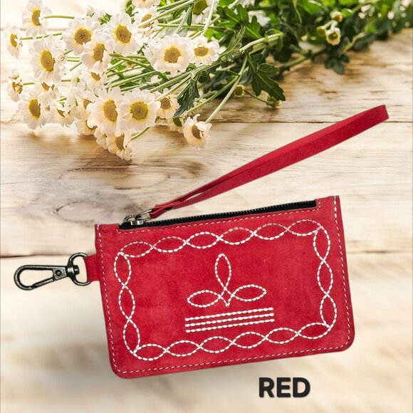 Genuine Leather Western Style Coins & Notes Purse with ID or Credit Card Pocket - Picture 1 of 1